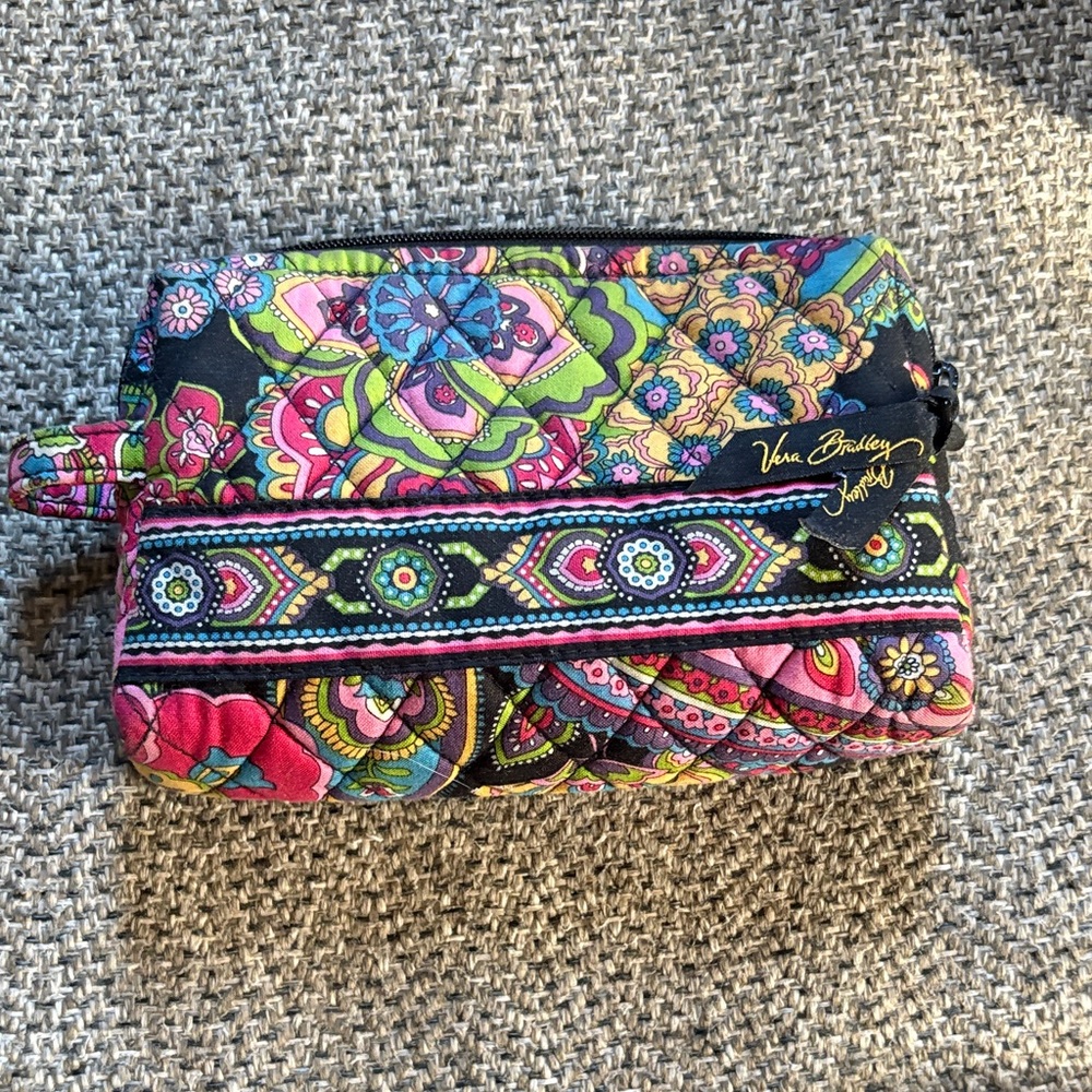 Vera Bradley Floral Quilted Tote and Pouch - Picture 2 of 8